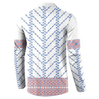 Traditional Romanian Costume Button Sweatshirt National Folk Patterns - Wonder Print Shop