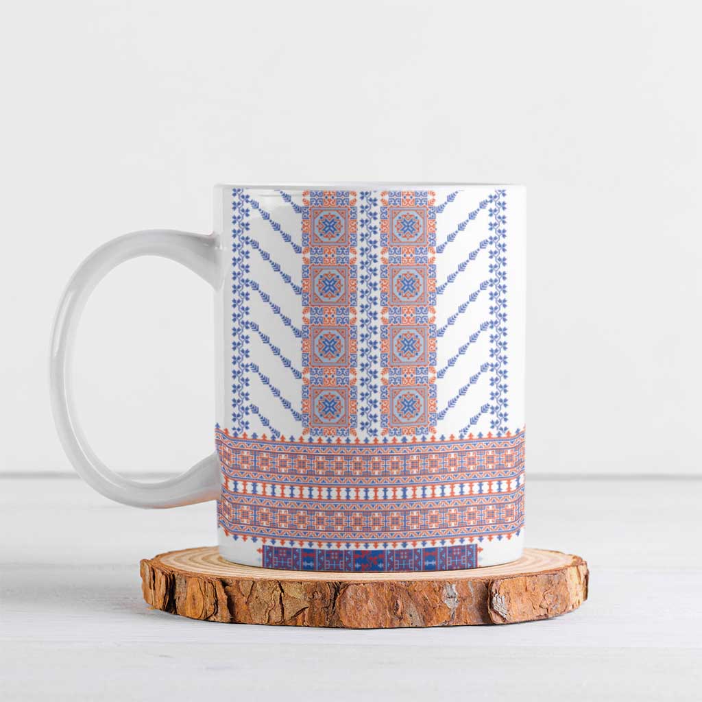Traditional Romanian Costume Ceramic Mug National Folk Patterns - Wonder Print Shop