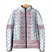 Traditional Romanian Costume Padded Jacket National Folk Patterns - Wonder Print Shop