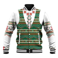 Lithuanian National Costume Baseball Jacket Traditional Folk Pattern - Wonder Print Shop