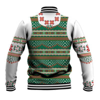 Lithuanian National Costume Baseball Jacket Traditional Folk Pattern - Wonder Print Shop