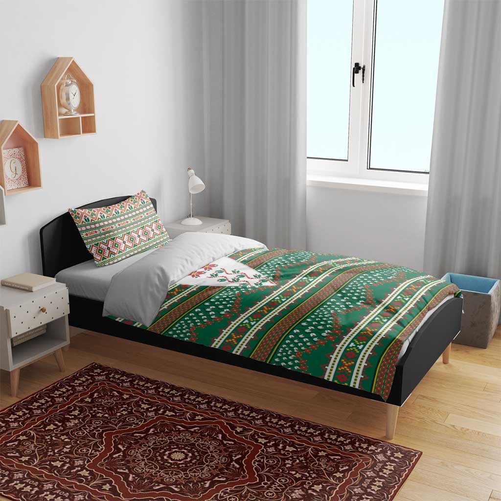 Lithuanian National Costume Bedding Set Traditional Folk Pattern - Wonder Print Shop