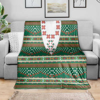 Lithuanian National Costume Blanket Traditional Folk Pattern - Wonder Print Shop