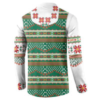 Lithuanian National Costume Button Sweatshirt Traditional Folk Pattern - Wonder Print Shop