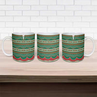 Lithuanian National Costume Ceramic Mug Traditional Folk Pattern - Wonder Print Shop