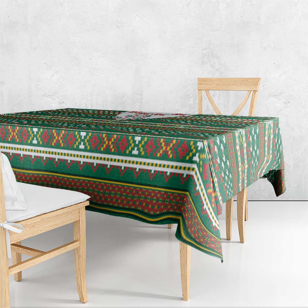 Lithuanian National Costume Tablecloth Traditional Folk Pattern - Wonder Print Shop