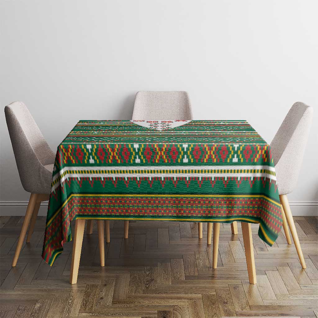 Lithuanian National Costume Tablecloth Traditional Folk Pattern - Wonder Print Shop