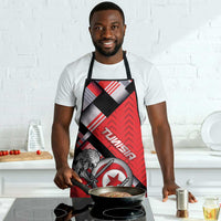Tunisia Apron Silver Lions Sports Patterns - Wonder Print Shop
