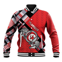 Personalized Tunisia Baseball Jacket Silver Lions Sports Patterns - Wonder Print Shop