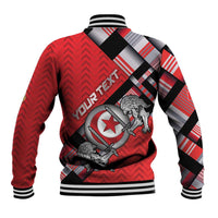 Personalized Tunisia Baseball Jacket Silver Lions Sports Patterns - Wonder Print Shop