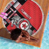 Tunisia Beach Blanket Silver Lions Sports Patterns - Wonder Print Shop