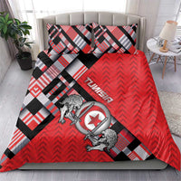 Tunisia Bedding Set Silver Lions Sports Patterns - Wonder Print Shop