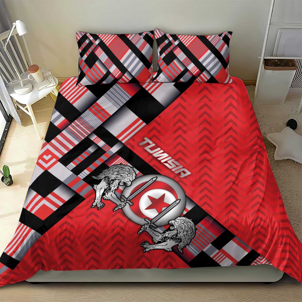 Tunisia Bedding Set Silver Lions Sports Patterns - Wonder Print Shop