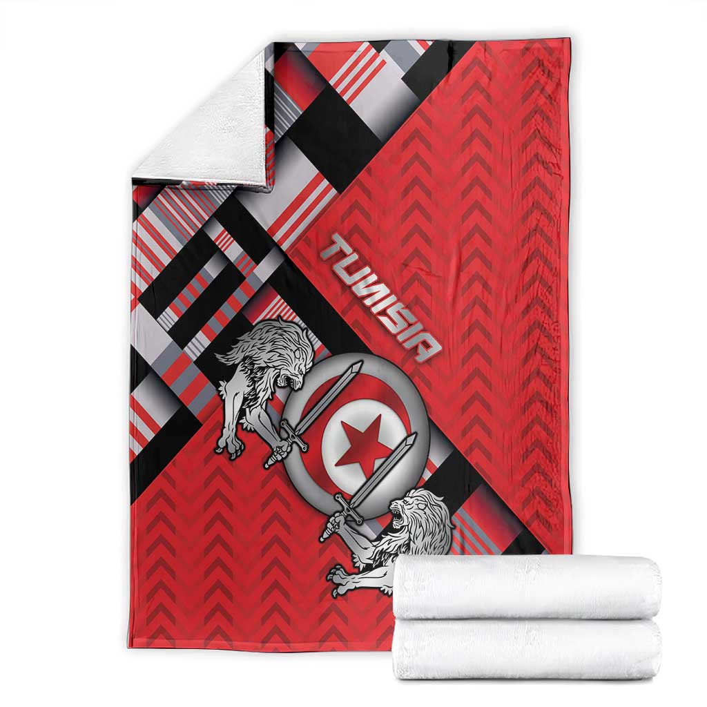 Tunisia Blanket Silver Lions Sports Patterns - Wonder Print Shop