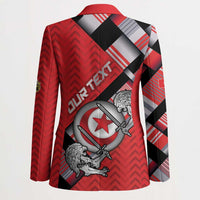 Personalized Tunisia Blazer Silver Lions Sports Patterns - Wonder Print Shop