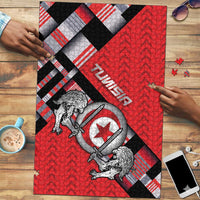 Tunisia Puzzle Silver Lions Sports Patterns - Wonder Print Shop