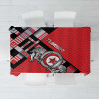 Tunisia Tablecloth Silver Lions Sports Patterns - Wonder Print Shop