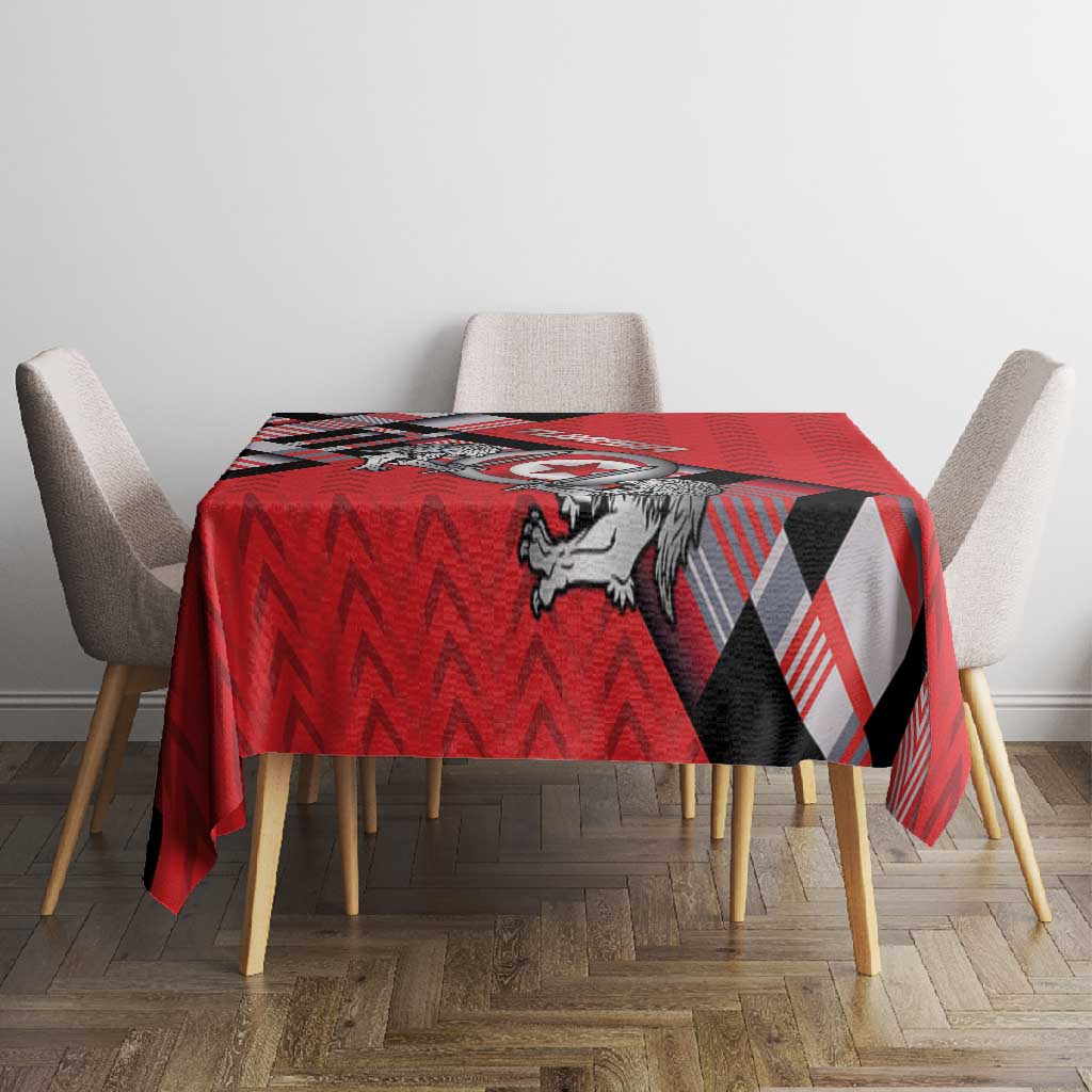 Tunisia Tablecloth Silver Lions Sports Patterns - Wonder Print Shop