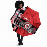 Tunisia Umbrella Silver Lions Sports Patterns - Wonder Print Shop
