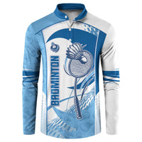 Custom Badminton Button Sweatshirt Dynamic Swoosh