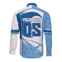 Custom Badminton Long Sleeve Button Shirt Dynamic Swoosh
