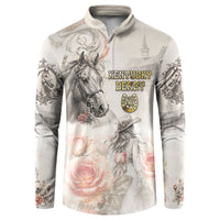 Personalized Kentucky Horse Button Sweatshirt Run For The Roses