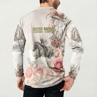Personalized Kentucky Horse Button Sweatshirt Run For The Roses
