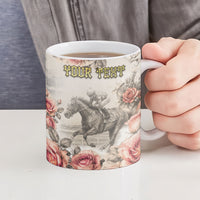Personalized Kentucky Horse Ceramic Mug Run For The Roses