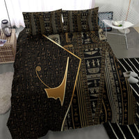 Egypt Deshret Crown Bedding Set Ancient Mythology Pharaoh With Pschent
