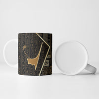 Egypt Deshret Crown Ceramic Mug Ancient Mythology Pharaoh With Pschent