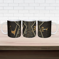 Egypt Deshret Crown Ceramic Mug Ancient Mythology Pharaoh With Pschent