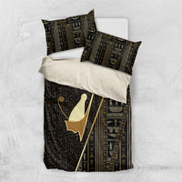 Egypt Pschent Crown Bedding Set Ancient Mythology Unified Pharaoh