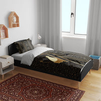 Egypt Pschent Crown Bedding Set Ancient Mythology Unified Pharaoh