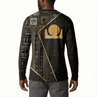 Egypt Akhet Button Sweatshirt Ancient Mythology Horizon Sun Disk