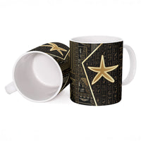 Egypt Seba Ceramic Mug Ancient Mythology Golden Star Royal