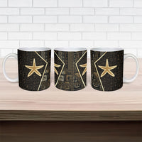 Egypt Seba Ceramic Mug Ancient Mythology Golden Star Royal
