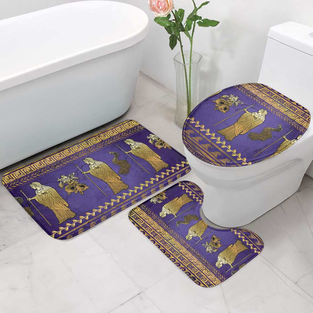 Hera Bathroom Set Goddess With Ancient Greek Pattern - Wonder Print Shop
