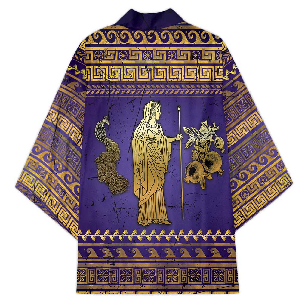 Hera Kimono Goddess With Ancient Greek Pattern - Wonder Print Shop