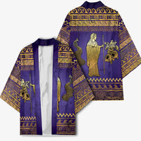 Hera Kimono Goddess With Ancient Greek Pattern - Wonder Print Shop
