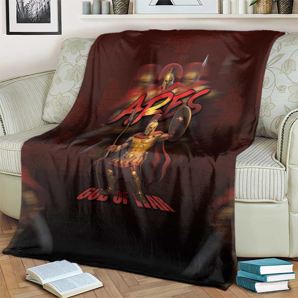 Ancient Greek Ares Blanket God Of War And Courage - Wonder Print Shop