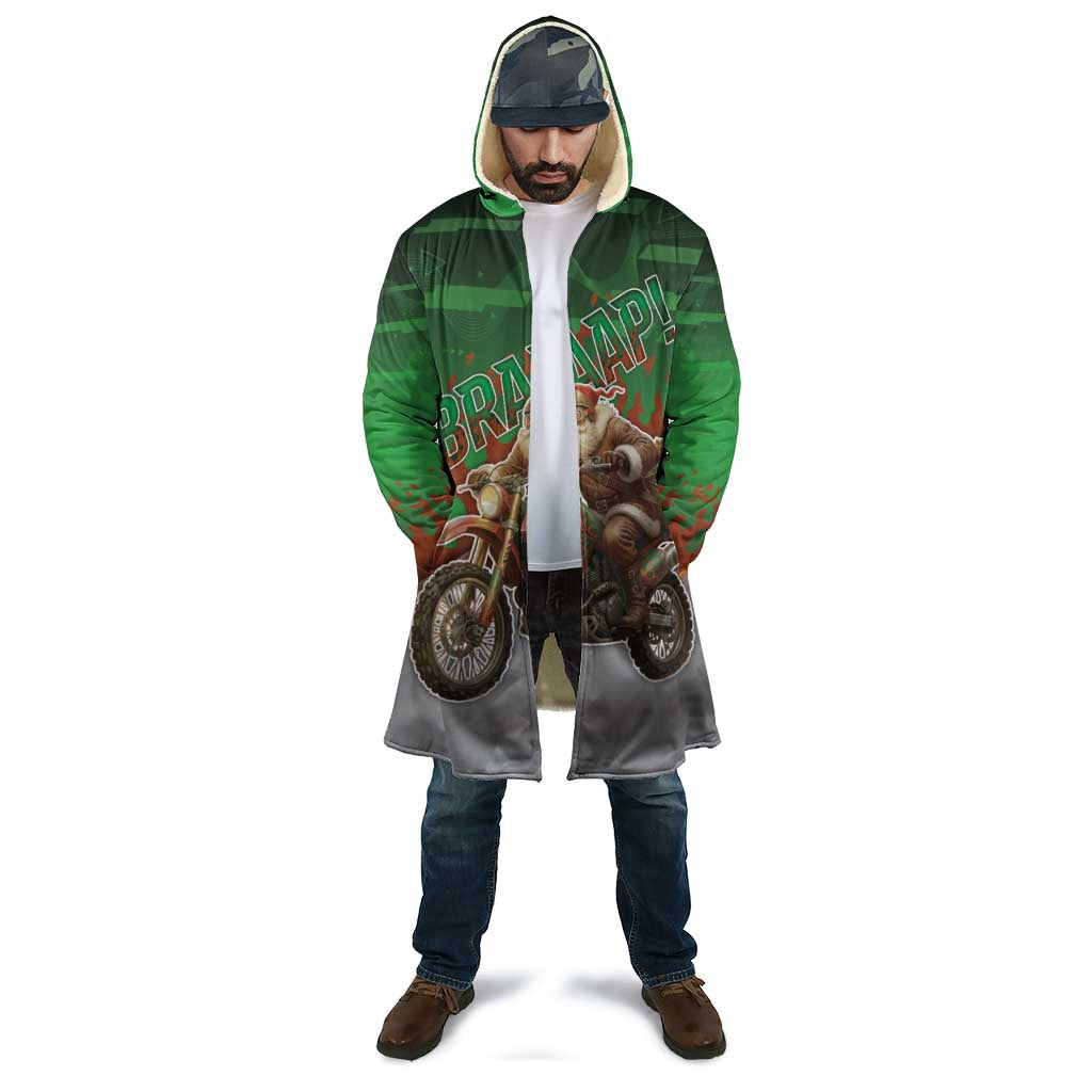 Braaap Christmas Cloak Motocross Santa - Wonder Print Shop