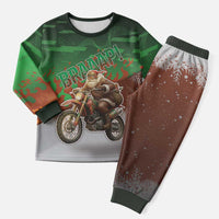 Braaap Christmas Pajama Set Motocross Santa - Wonder Print Shop