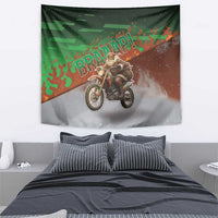 Braaap Christmas Tapestry Motocross Santa - Wonder Print Shop