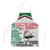 Sudan Apron Secretary Bird With Typography Patterns - Wonder Print Shop
