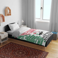 Sudan Bedding Set Secretary Bird With Typography Patterns - Wonder Print Shop