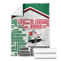 Sudan Blanket Secretary Bird With Typography Patterns - Wonder Print Shop
