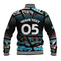 Custom South Sudan Baseball Jacket Geometric African Patterns - Wonder Print Shop