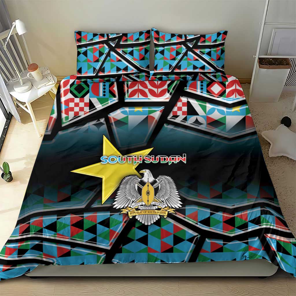 South Sudan Bedding Set Geometric African Patterns - Wonder Print Shop