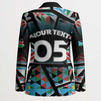 Custom South Sudan Blazer Geometric African Patterns - Wonder Print Shop
