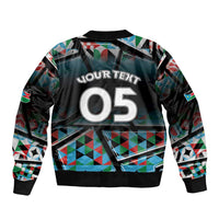 Custom South Sudan Bomber Jacket Geometric African Patterns - Wonder Print Shop